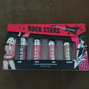 2ml Each BARE MINERALS BUXOM ROCKSTARS 4PC BIG & HEALTHY LIP GLOSS LIP PLUMPING